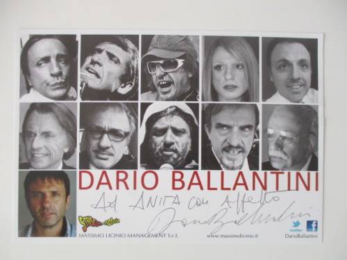 AUTOGRAPHED / SIGNED - DARIO BALLANTINI - SCREW LOOSE   20 CM X  13 CM