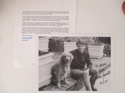 AUTOGRAPHED/ SIGNED - DEAN KOONTZ - FAMOUS HORROR AUTHOR  A4 SIZE AND LETTER