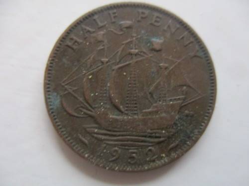SOUTH AFRICA  - HALF PENNY  - 1952