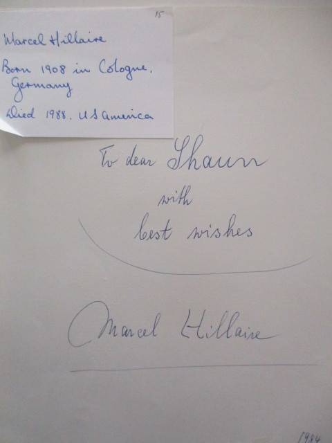 AUTOGRAPHED / SIGNED - MARCEL HILLAIRE - ESCAPED THE HOLOCAUST AND ACTOR RARE!!!
