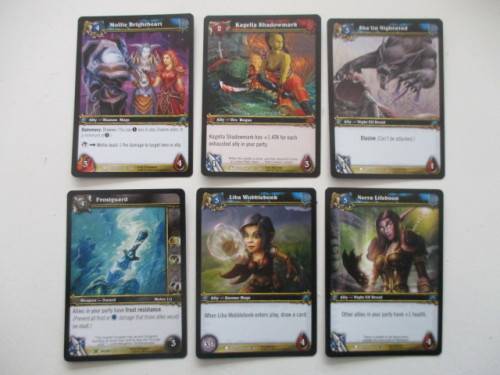 WORLD OF WARCRAFT -- 6 CARDS