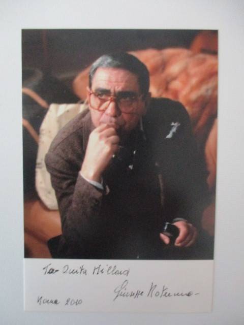 AUTOGRAPHED / SIGNED - GIUSEPPE ROTUNNO ITALIAN DIRECTOR
