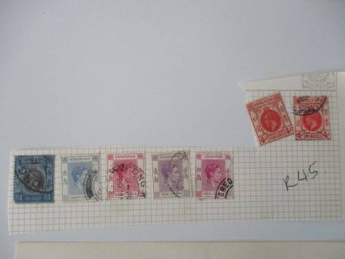 INDIA / HONG KONG /  LOT OF HINGED USED STAMPS
