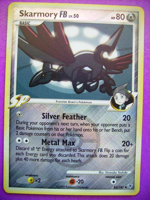 Pokemon Skarmory Hologram card