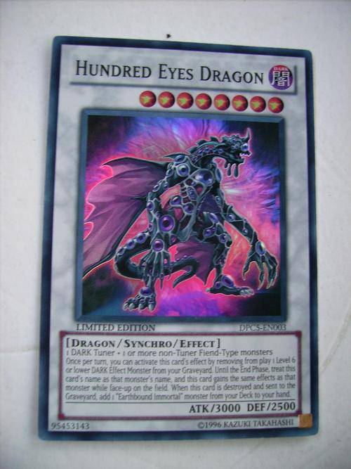 YU-GI-OH Hundred Eyes Dragon Holo Foil Super Rare