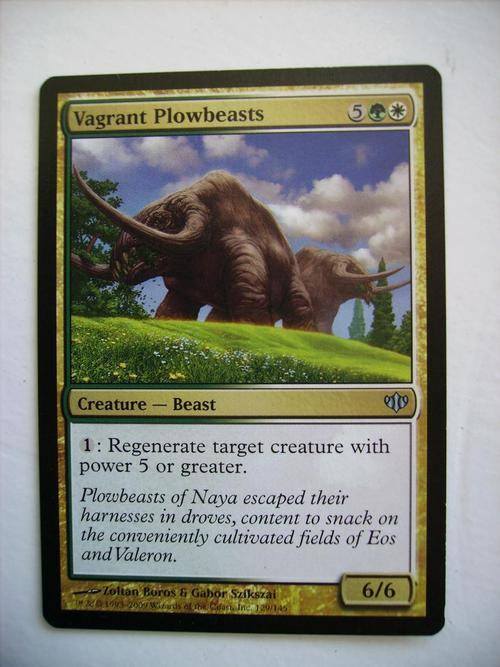 Magic the Gathering Vagrant Plowbeasts Conflux (Uncommin)