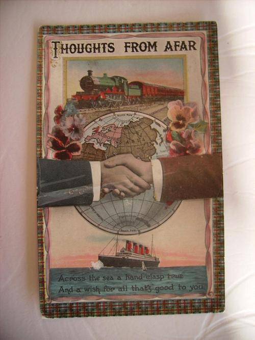 Postcard Thoughts from afar Victorian