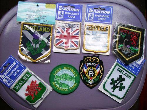 small lot of Embroidered Badges from all over the UK