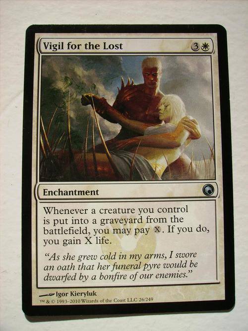 Magic the Gathering Vigil for the Lost Scars of mirrodin (Uncommin)