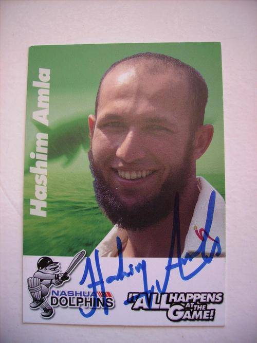 Hashim Amla autograph