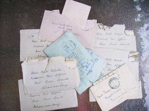 Old letters and envelopes from 1917 to 1930's lot