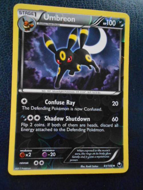Pokemon Umbreon Foil Card