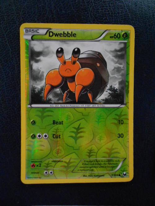 Pokemon Dwebble Foil Card