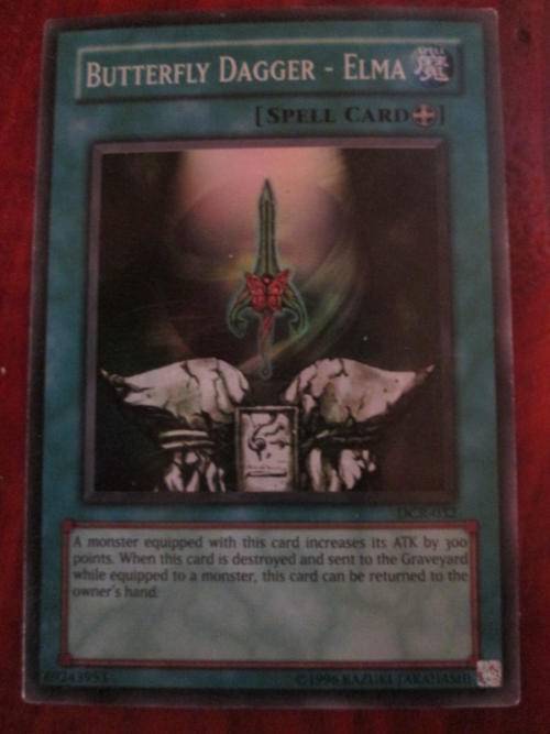 YU-GI-OH BUTTERFLY DAGGER-ELMA FOIL CARD