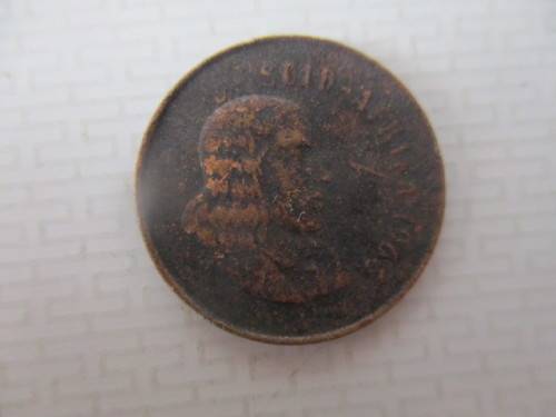 SOUTH AFRICA  1c COIN - AFRIKAANS  JAN VAN RIEBEEK 1966