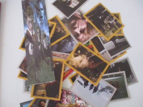 LOVELY HARRY POTTER STICKER ALBUM WITH STICKERS -  112 IN ALBUM ALREADY AND 33 LOOSE ONES