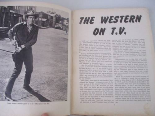 THE WESTERN FILM AND TV ANNUAL -  1950`S  - ANNUAL  SPINE COVER MISSING