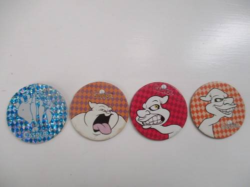 VINTAGE CASPER ZAP CAP TAZOS  4 PIECES