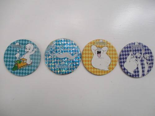 VINTAGE CASPER ZAP CAP TAZOS  4 PIECES