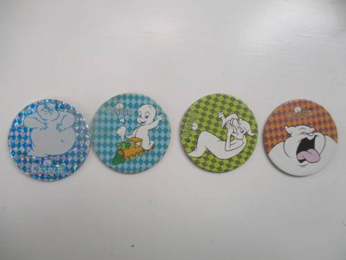 VINTAGE CASPER ZAP CAP TAZOS  4 PIECES