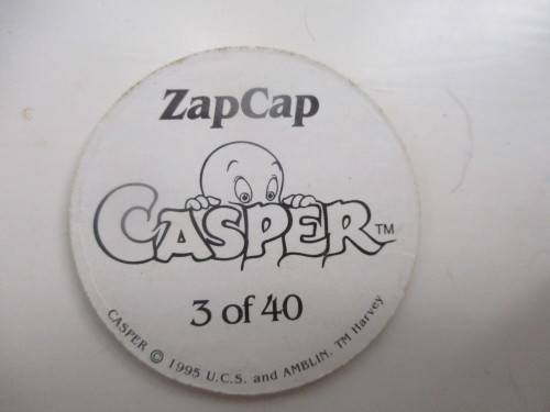VINTAGE CASPER ZAP CAP TAZOS  4 PIECES