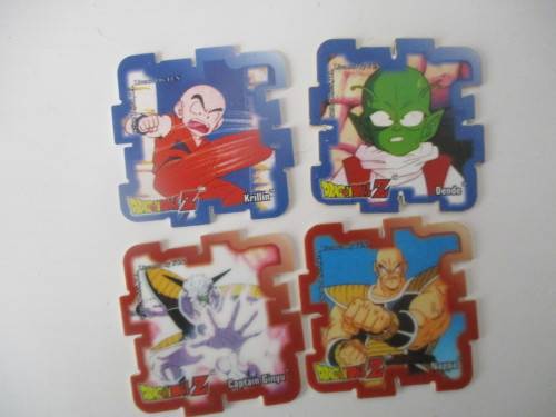 DRAGON BALL Z LOT OF 4 SUPER CUBE TAZOS