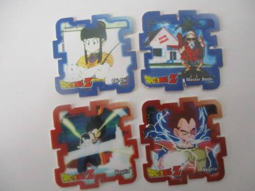 DRAGON BALL Z  - LOT OF 4 SUPER CUBE TAZOS
