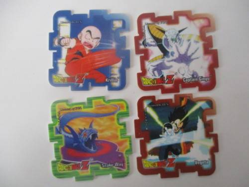 DRAGON BALL Z - LOT OF 4 SUPER CUBE TAZOS