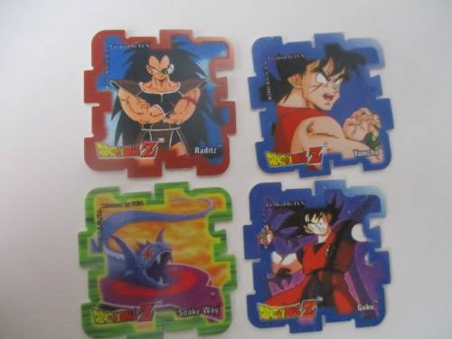 DRAGON BALL Z - LOT OF 4 SUPER CUBE TAZOS