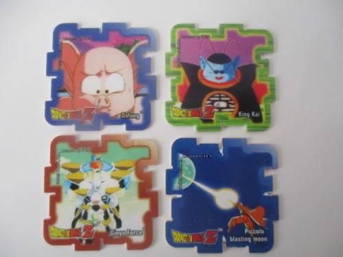 DRAGON BALL Z - LOT OF 4 SUPER CUBE TAZOS