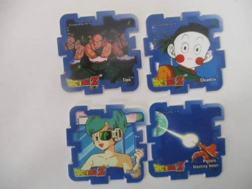 DRAGON BALL Z - LOT OF 4 SUPER CUBE TAZOS
