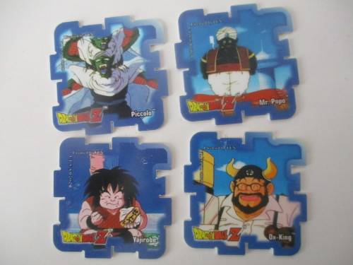 DRAGON BALL Z - LOT OF 4 SUPER CUBE TAZOS