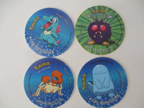 POKEMON LOT OF 4 DIFFERENT TAZOS