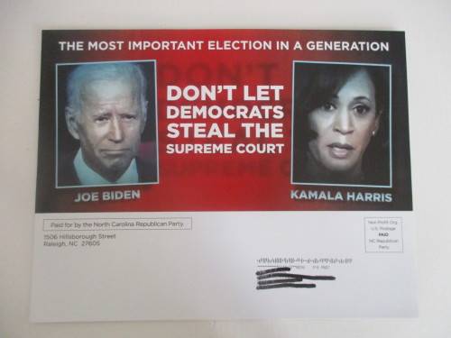 ADVERTISING POSTER USA TRUMP BIDEN