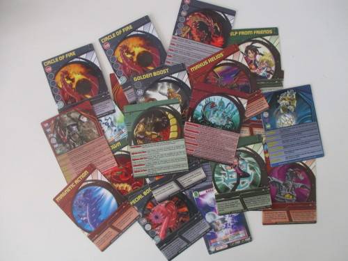 PACK OF ABOUT 20 - BAKUGAN NON METAL CARDS