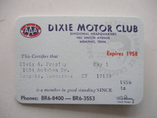 MINI ELVIS POSTER AND 3 COLLECTOR  ITEMS TRUST DEED DIXIE CARD FROM ELVIS PLUS MAGAZINE