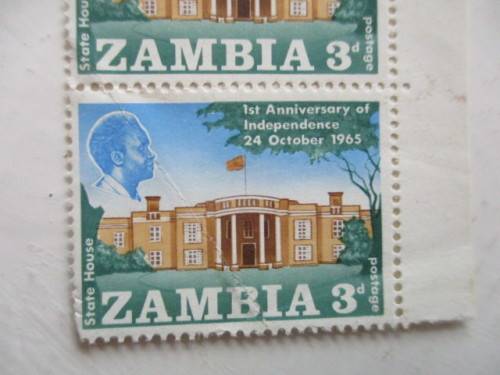 ZAMBIA LOT OF 4 MINT STAMPS -  1965