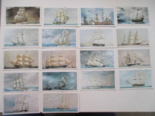DONCELLA CORONETS CIGAR / CIGARETTE CARDS IN ORIGINAL BOX - SAILING SHIPS