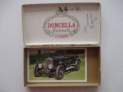 DONCELLA CORONETS CIGAR / CIGARETTE CARDS IN ORIGINAL BOX - MOTORING CARS