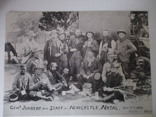 BEAUTIFUL VINTAGE POSTER / PRINT - COMMANDANT-GENERAL PIET JOUBERT BOER WAR 39 CM X 31CM