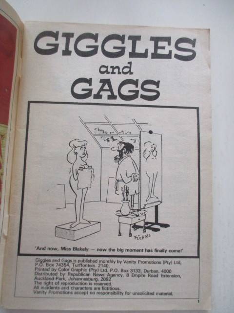 SA HUMOUR GIGGLES AND GAGS NO. 53 - CARTOON HUMOUR