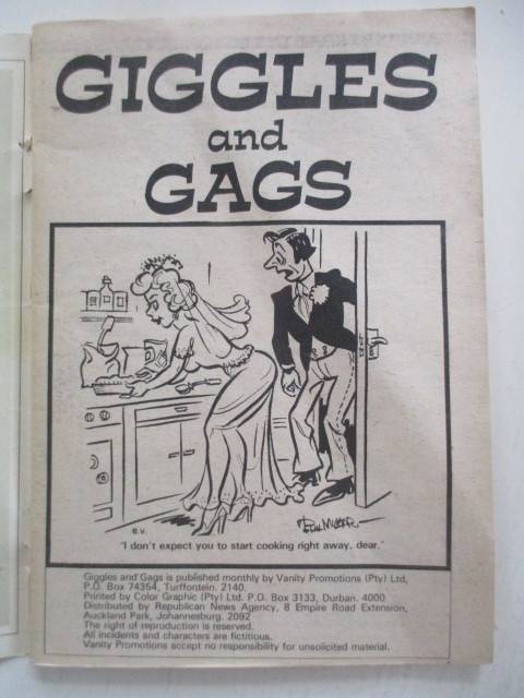 SA HUMOUR GIGGLES AND GAGS NO. 62 - SA HUMOUR CARTOONS