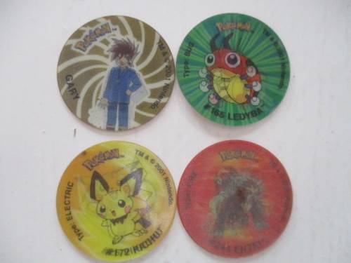 POKEMON LOT OF 4 3D TAZOS