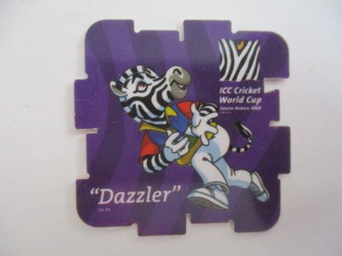 ICC CRICKET WORLD CUP 2003 MEDALLION AND  TAZO