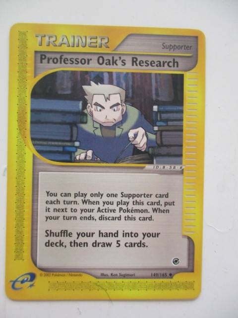 `POKEMON TRADING CARD 2002 - TRAINER - PROFESSOR OAK`S RESEARCH MINT CONDITION