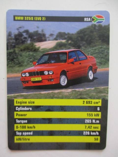 VINTAGE - CAR ICONS TRUMPS CARDS