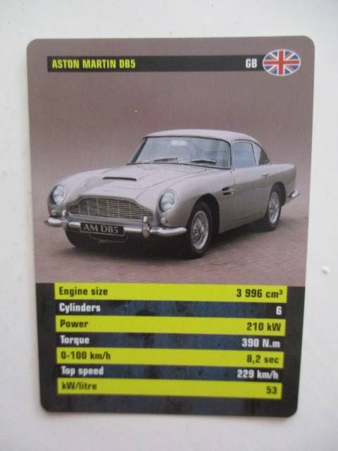 VINTAGE - CAR ICONS TRUMPS CARDS