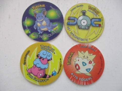 POKEMON TAZOS LOT OF 4