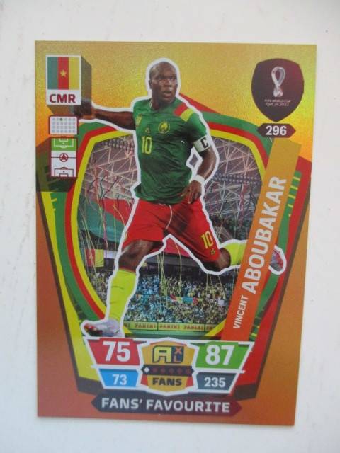 PANINI SOCCER WORLD FIFA 2022 - VINCENT ABOUBAKAR - FOIL CARD  - CARD MINT