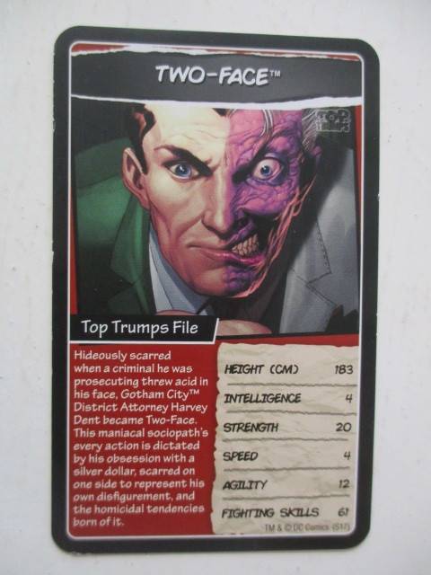 DC TOPPS HERO CARDS - TWO-FACE - 2017
